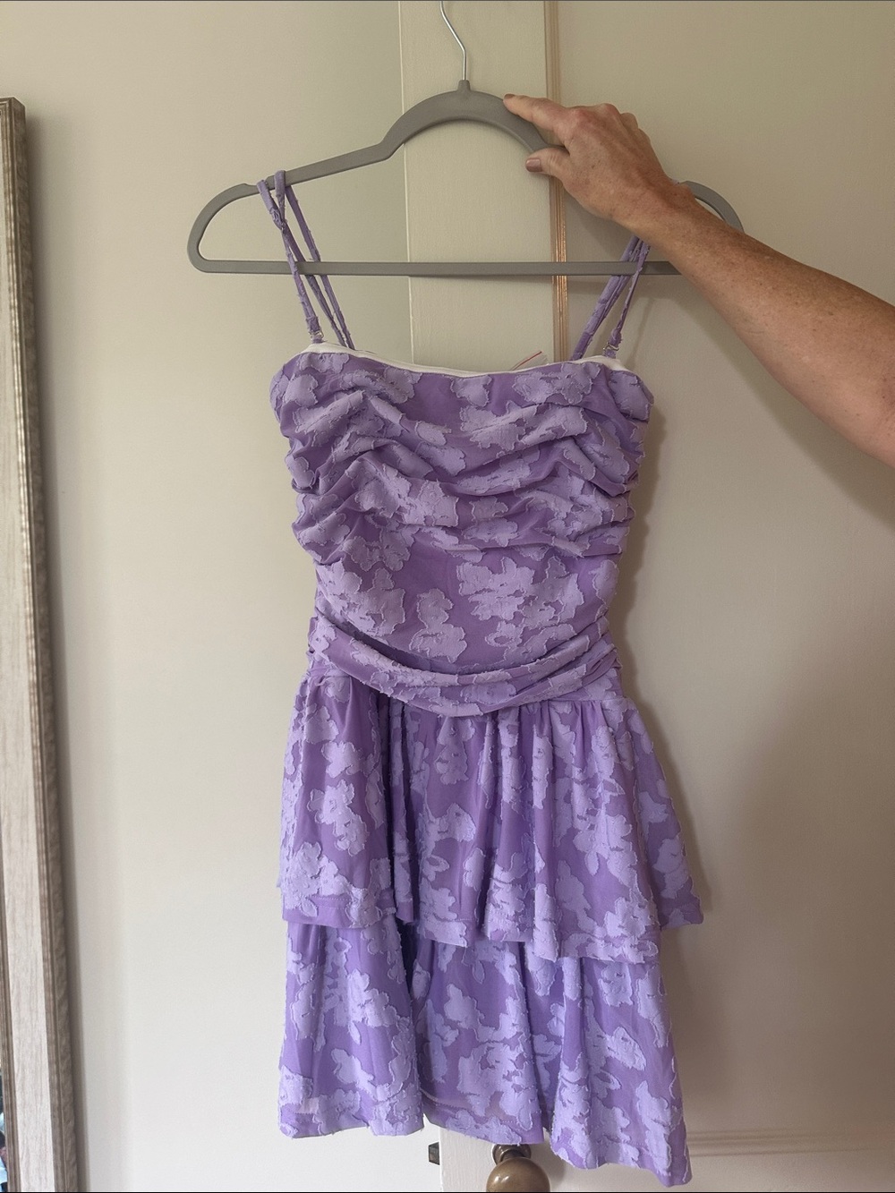 Hello Molly Lavender Floral Mini Dress